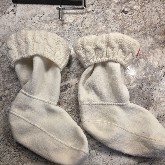 Hunter Women's Cream Knit Cuff Socks - Picture 5 of 6